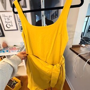 Express Wrap Mini Dress Lime Green